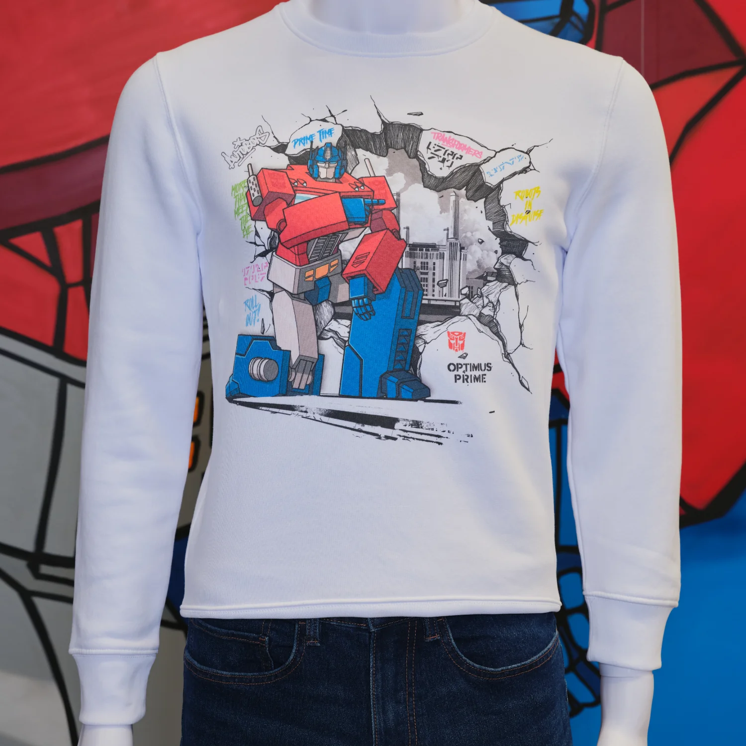 Murwalls Wall Smash Battersea Power Station White Adults Sweatshirt
