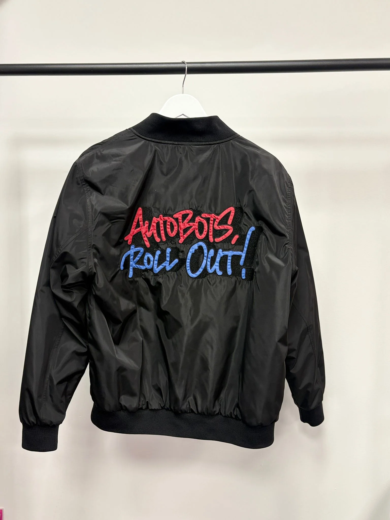 Murwalls Autobot Black/Red Bomber Jacket - Image 3