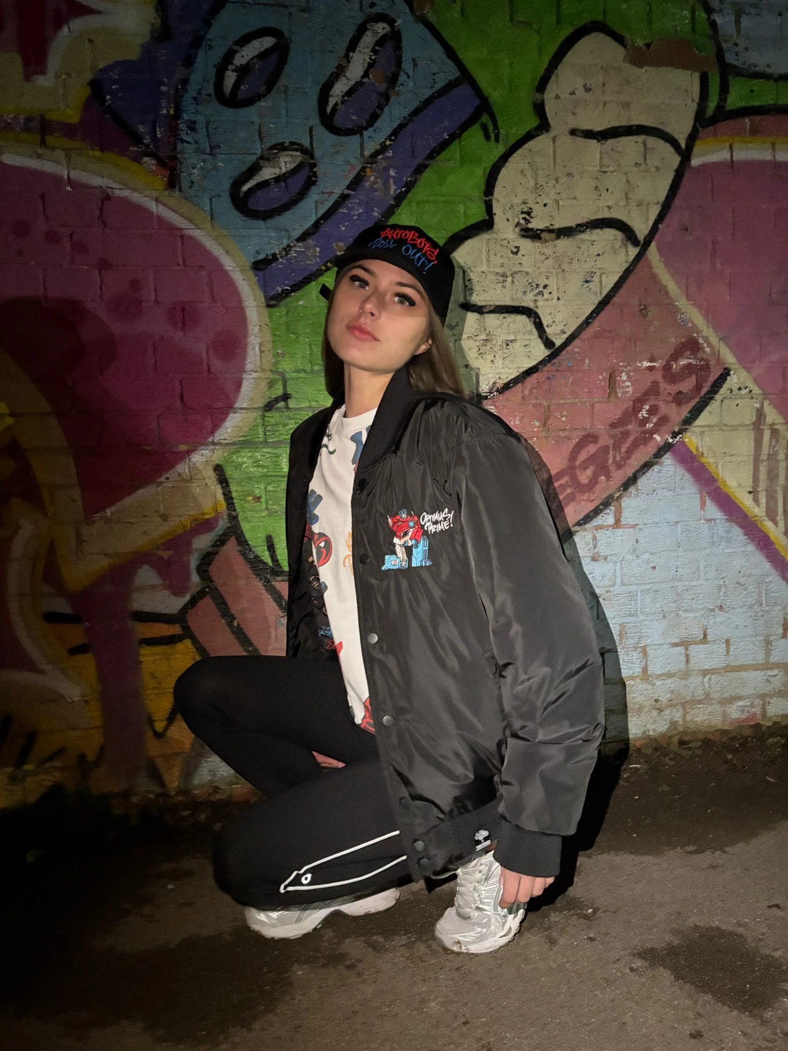 Murwalls Autobot Black/Red Bomber Jacket - Image 6