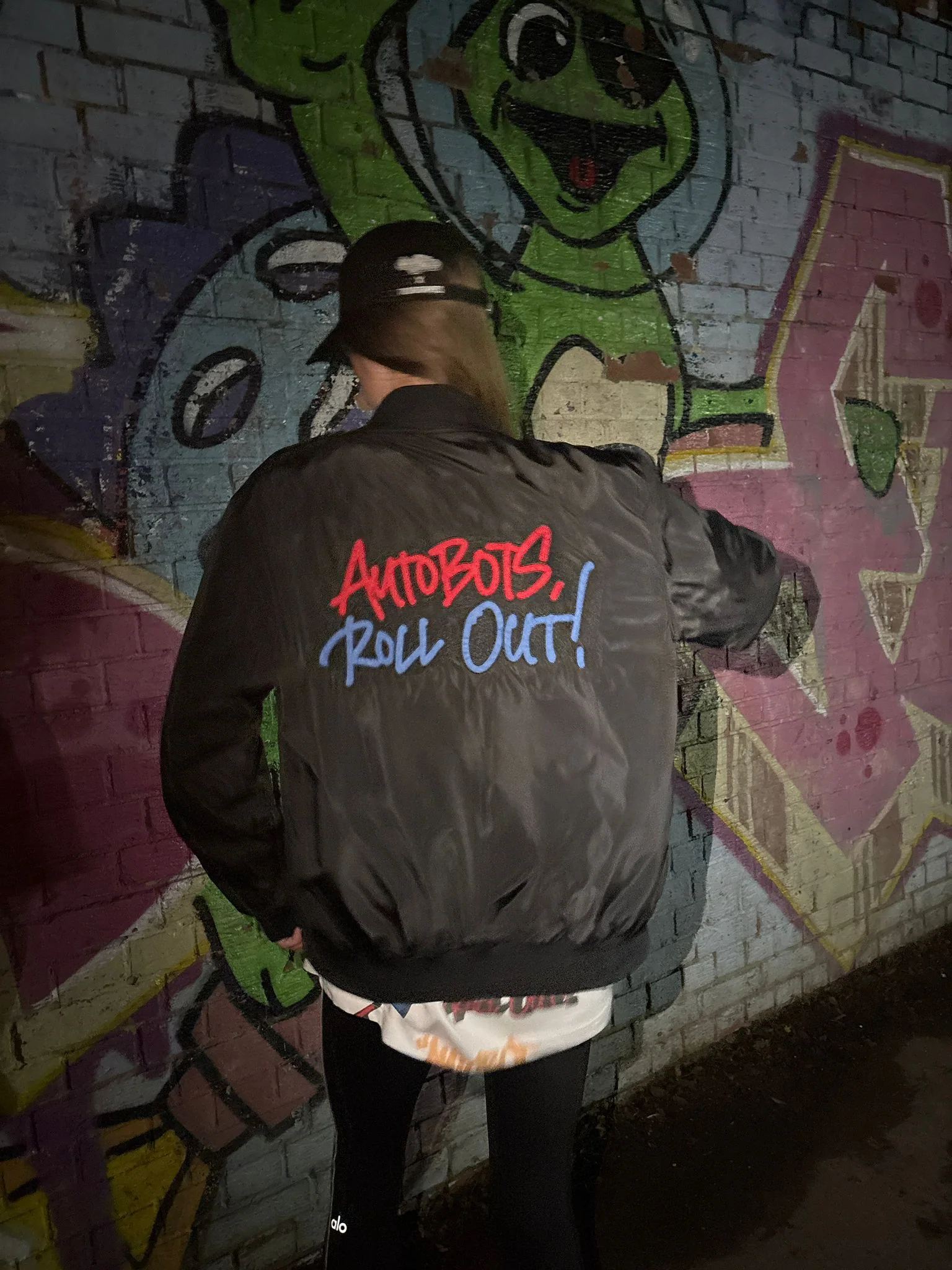 Murwalls Autobot Black/Red Bomber Jacket - Image 7