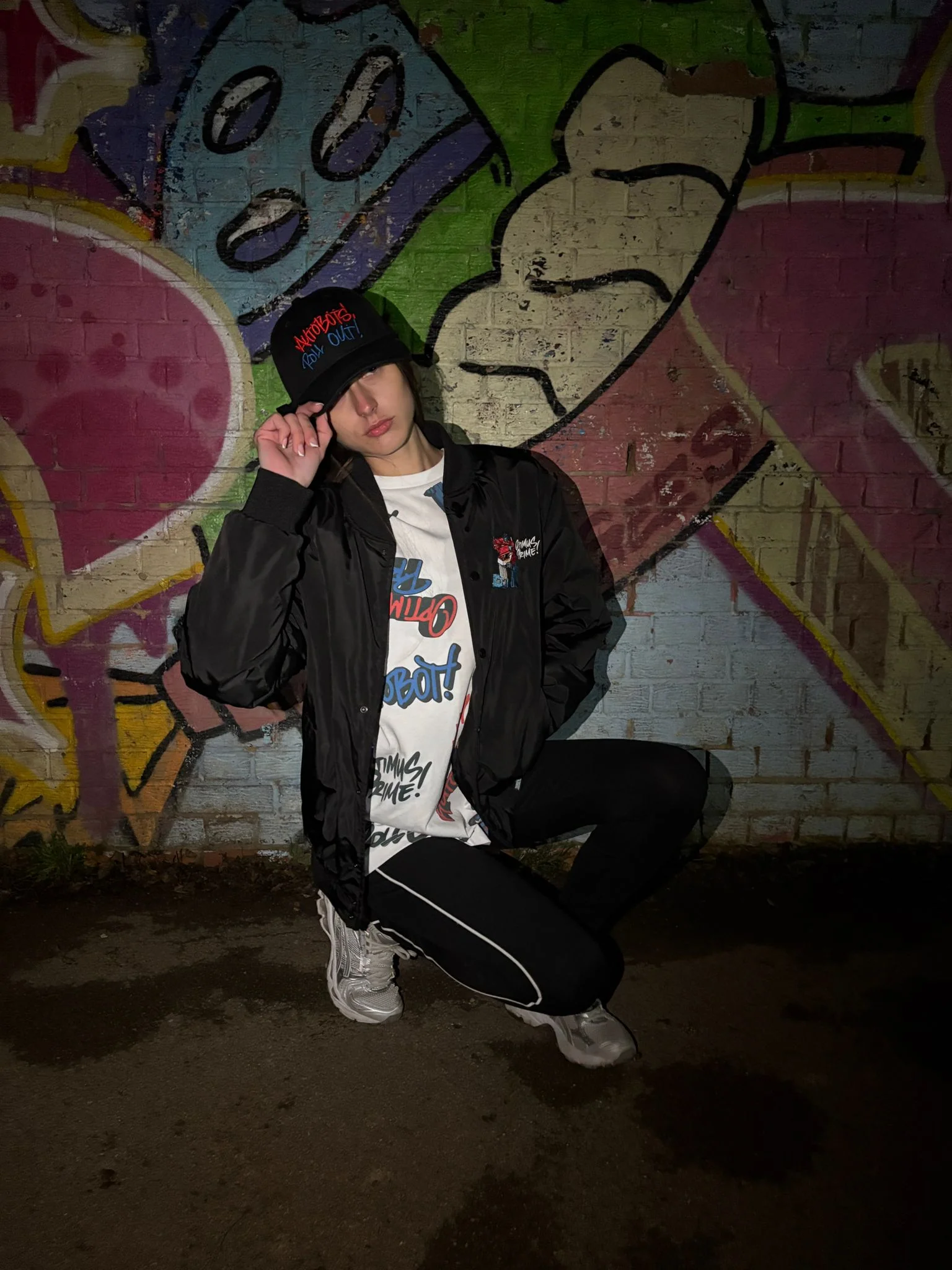 Murwalls Autobot Black/Red Bomber Jacket - Image 8
