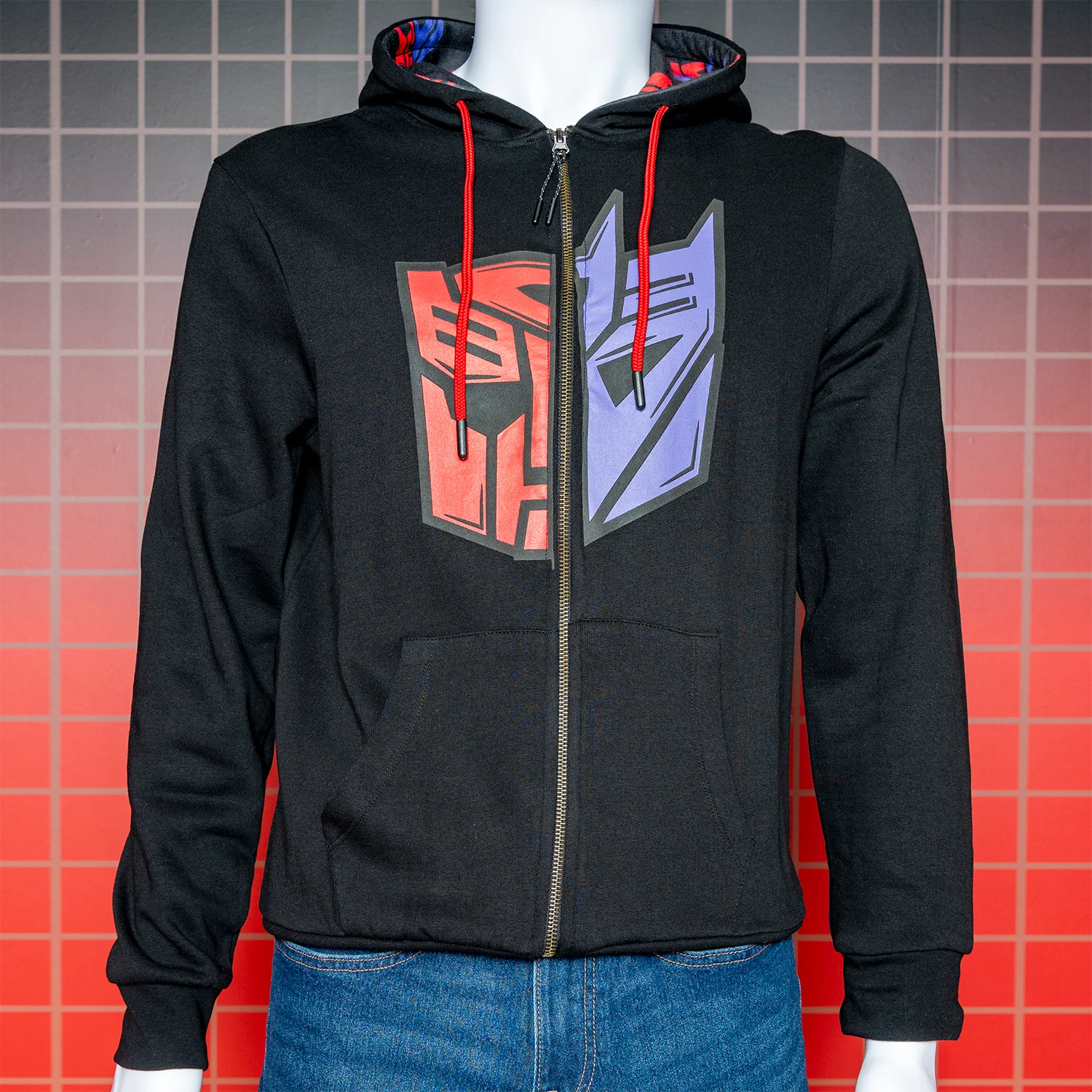 Transformers Split Faction Black Adults Hoodie